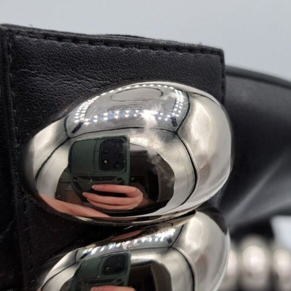 Jeffrey Campbell Mary Jane Ballet Flats Black Stud Embellished Size 7 - Picture 11 of 11